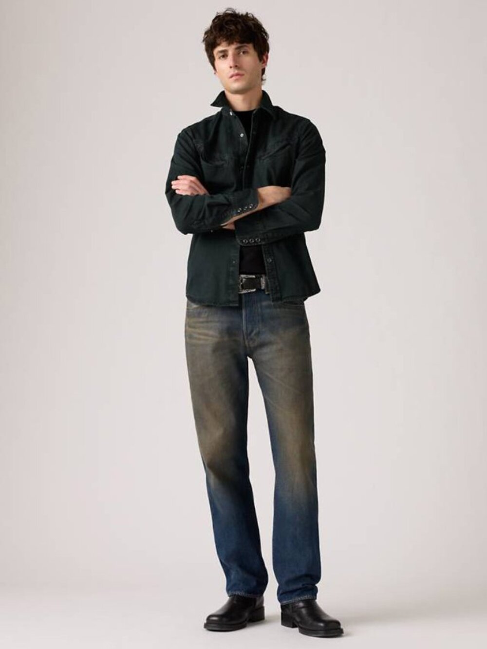 NWT Levi’s 501 Original Straight Fit Night Hawks Dark Wash Denim Jeans